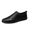 Men plus size fashion casual sneakers in black and grey suede leather with rubber sole