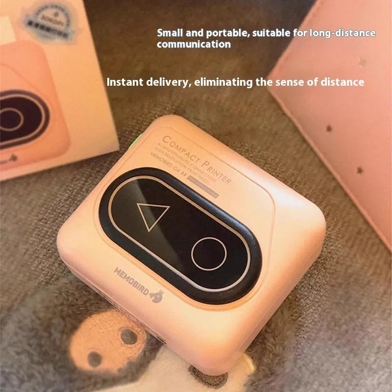Portable Bluetooth thermal mini printer in avocado green colour for mobile phone photo printing