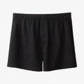 Men's cotton high-waist boxer shorts in light grey, dark blue and black colours