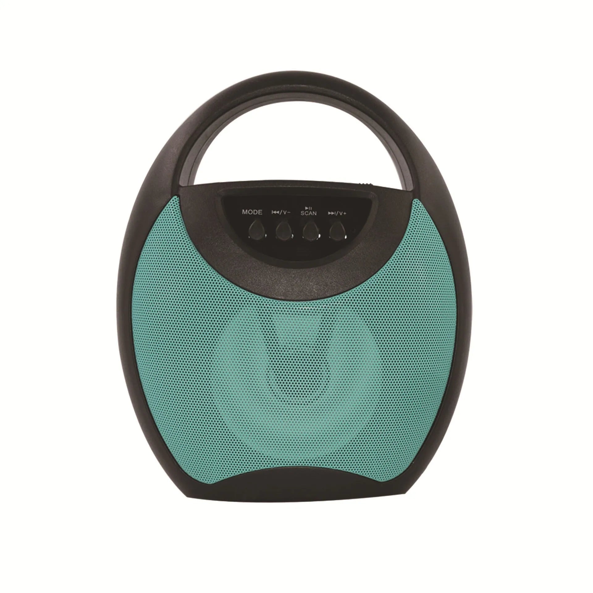 Portable Bluetooth speaker in black, blue, or pink colour with USB and SD card slots