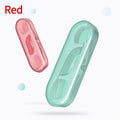 Dental floss with individual packaging showing 100 piece and 108 piece options in plastic material