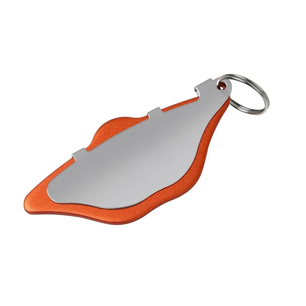Mountain bike disc brake linings with scratch-resistant grinding disc in black and orange colours