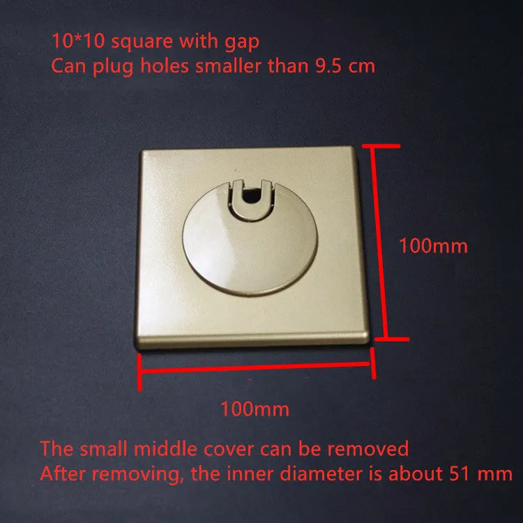Decorative ABS plastic cover ring with 3M adhesive for concealing wall holes and cable ports