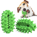 Green durable cactus-shaped dog toothbrush chew toy for aggressive chewing and dental care.