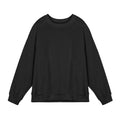 Men's loose fit twill jacquard pullover sweater with long sleeves and round neck