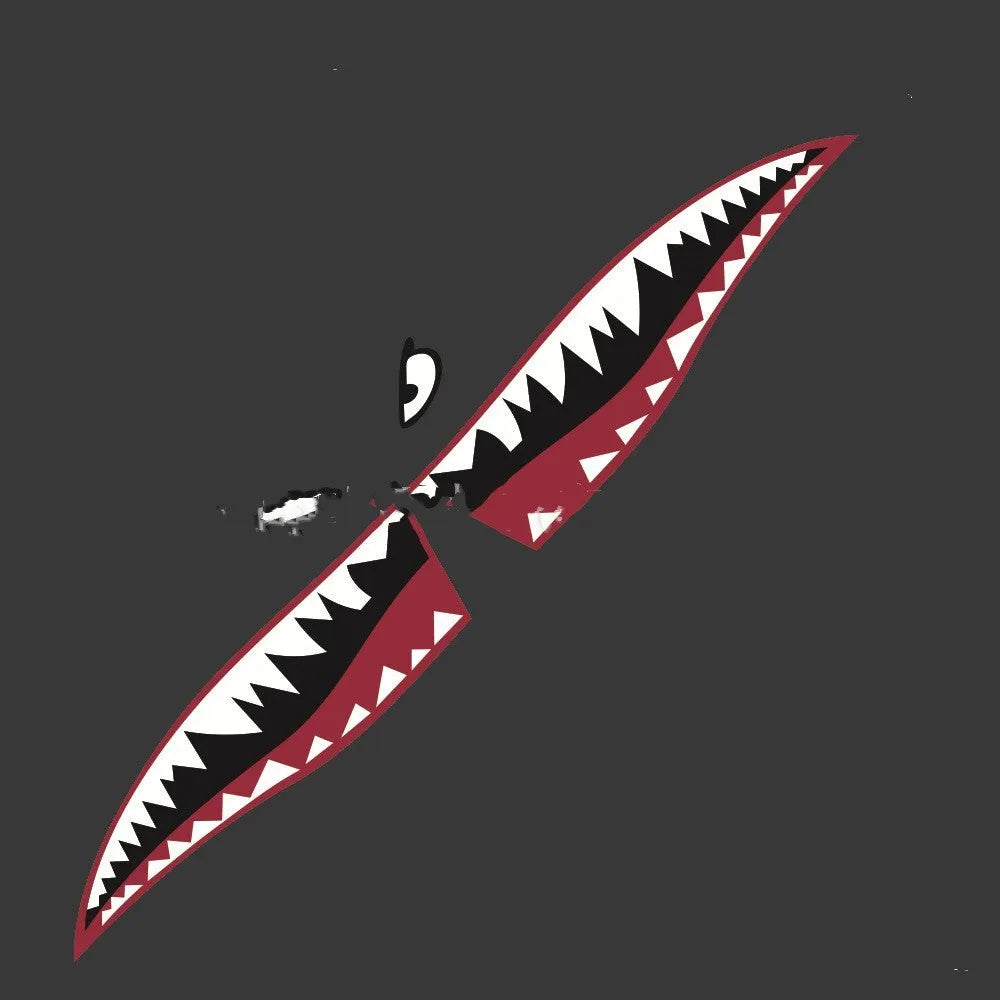 Shark design car window sticker on vehicle glass showing 150cm width PVC construction