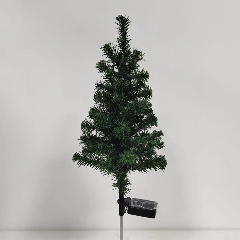 Solar Christmas tree lamp garden decoration with IP65 waterproof rating and ABS material