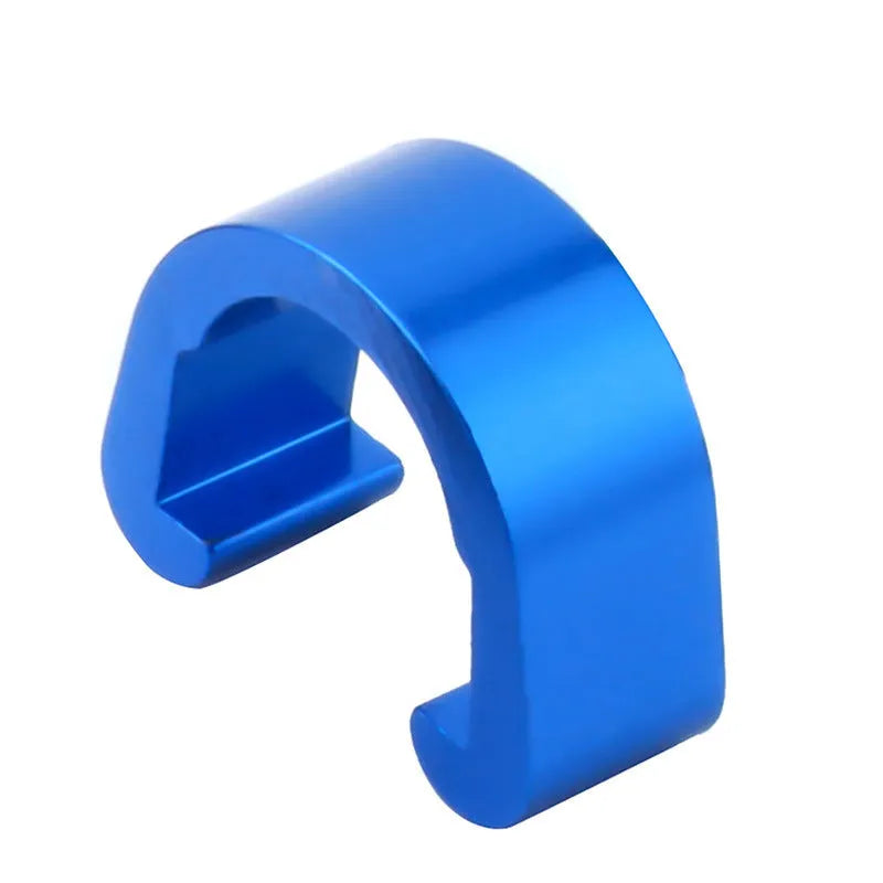 Aluminium alloy C buckle in multiple colours, showing 10.2mm by 13mm by 5mm dimensions.