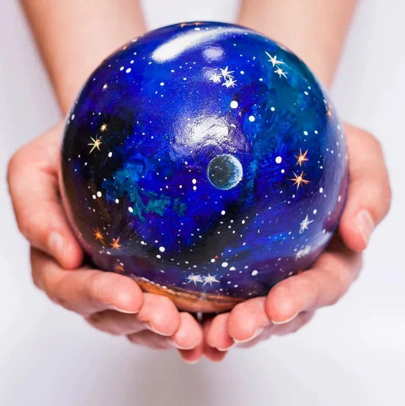 Planet sun world model plastic resin craft modern simplicity style