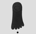 Modal cotton five-finger boat socks in white, khaki, light gray, dark gray and black colour options