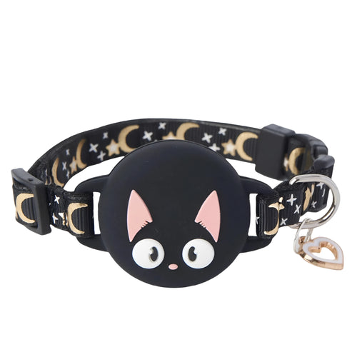 Apple AirTag protective case for cat collars in plastic material with adjustable sizing options