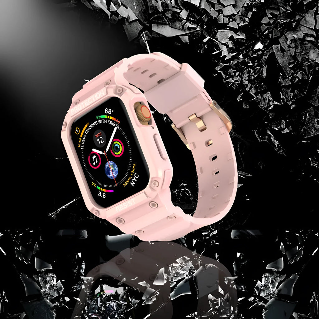 Soft sport TPU strap for Apple Watch Series 8 in multiple colours with 38mm and 42mm size options.