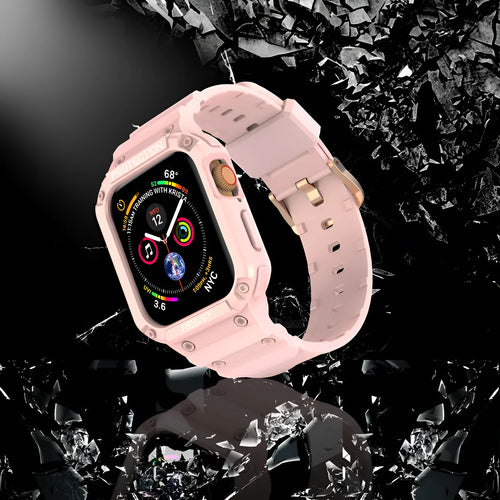 Soft sport TPU strap for Apple Watch Series 8 in multiple colours with 38mm and 42mm size options.