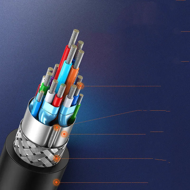 HDMI adapter cable with rotating connectors for laptop to display connections in four length options