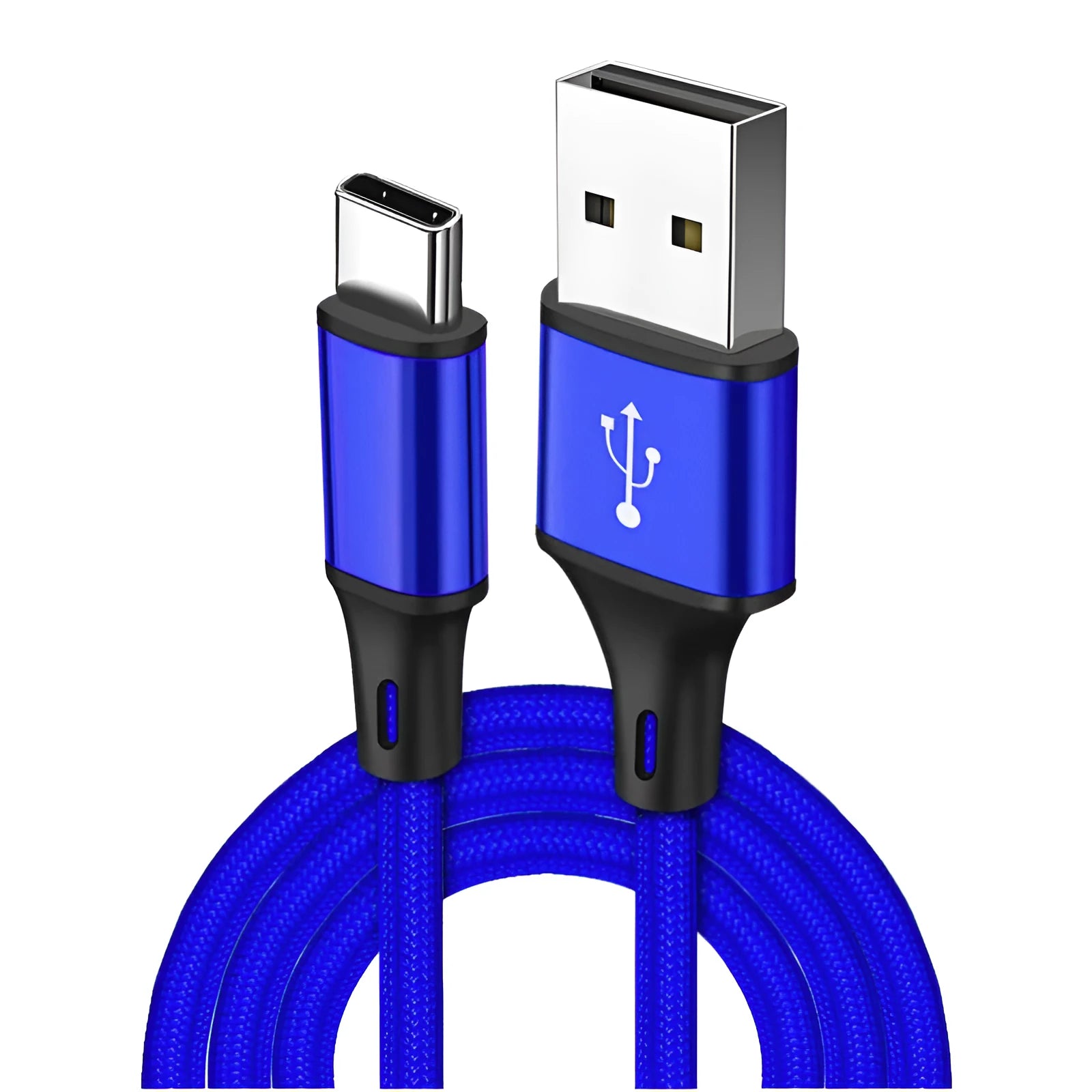 2 metre USB Type-C phone charging cable in multiple colour options