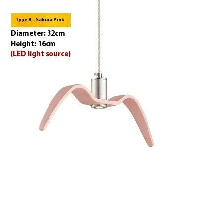 Nordic postmodern LED chandelier ceiling light with macaron colour options for restaurants and homes