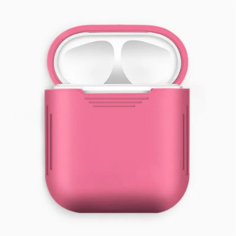 Silicone protective case with earmuffs for Apple AirPods in various colours