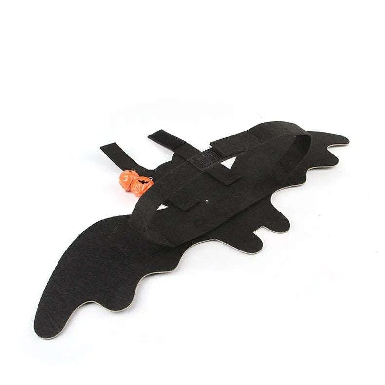 Halloween felt batwing costume for cats in multiple colour options