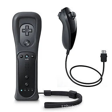Wii wireless left and right hand gamepad controllers in multiple colour options with rubber sleeve and hand rope