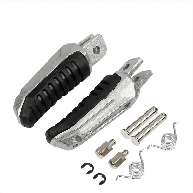 Black aluminium alloy motorcycle pedals for Suzuki Hayabusa GSX650F V-Strom models