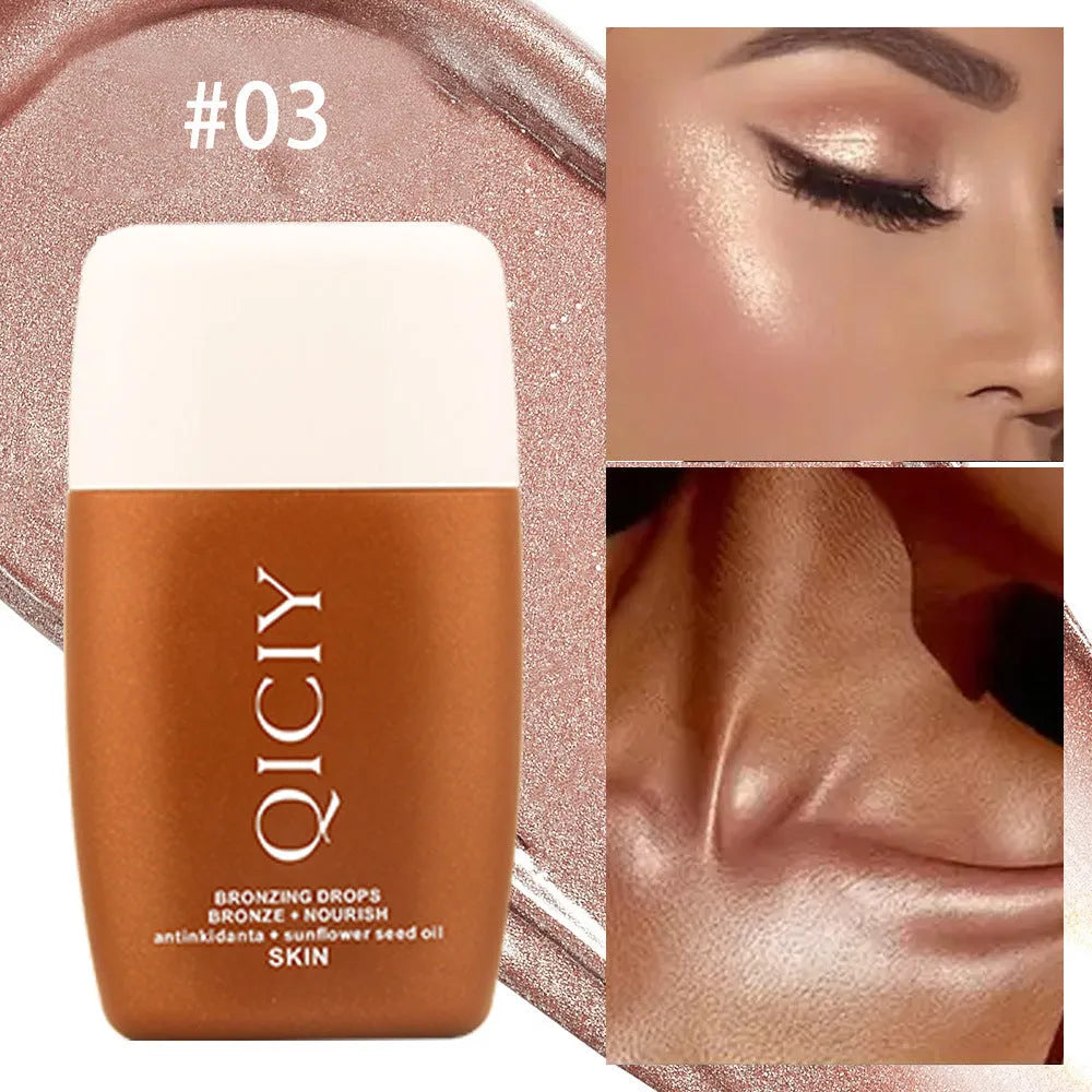 30ML face and body contour highlighting liquid cream in four shade options for natural definition