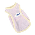 Polyester cat summer vest in grass green colour showing sports-style design