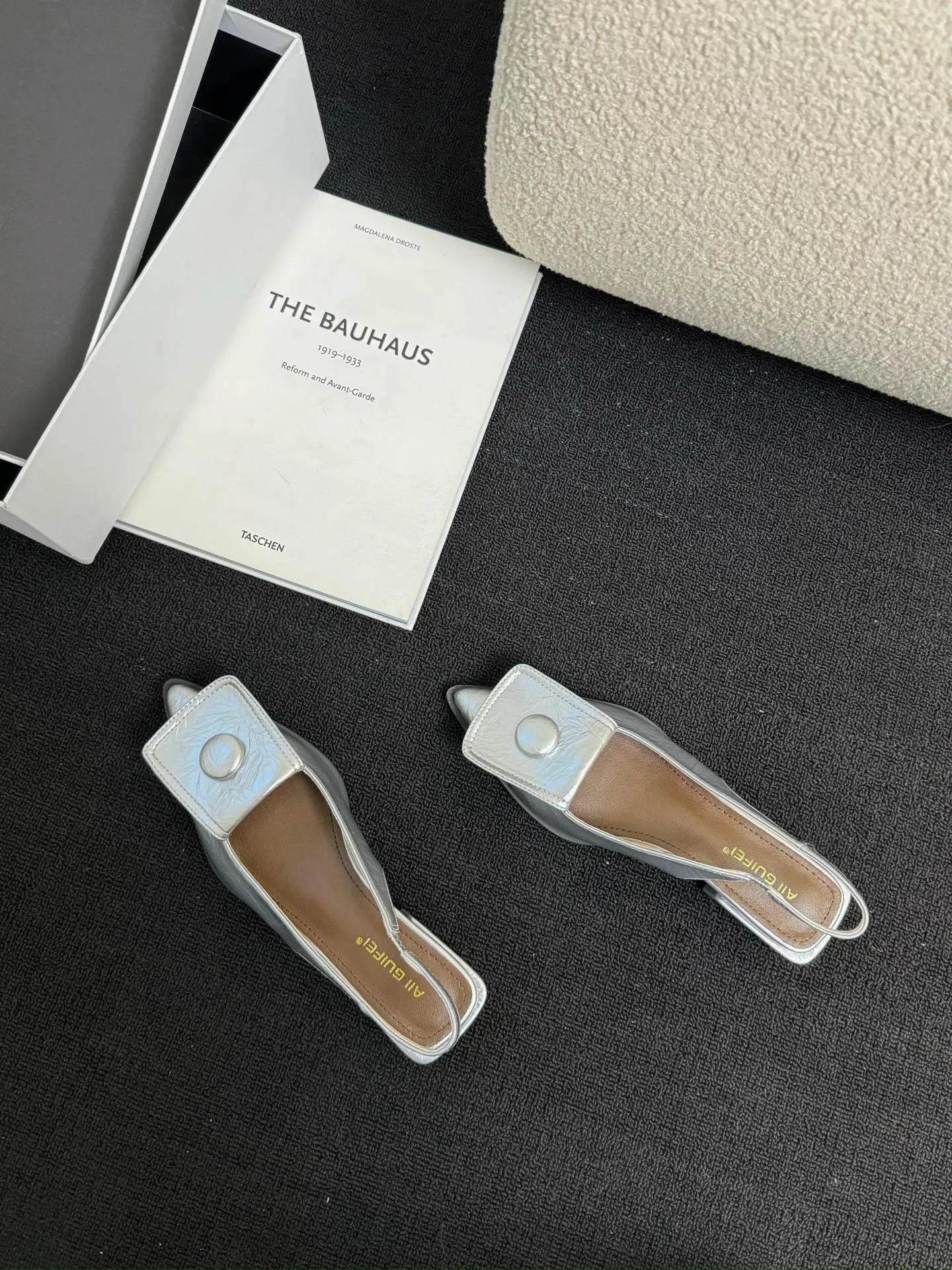 Women's low heel closed toe sandals with pointed toe and back ankle strap in four colour options