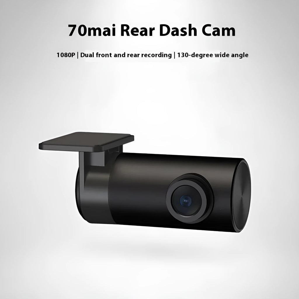 Midrive RC09 compact black rear recording camera for car rear window installation.