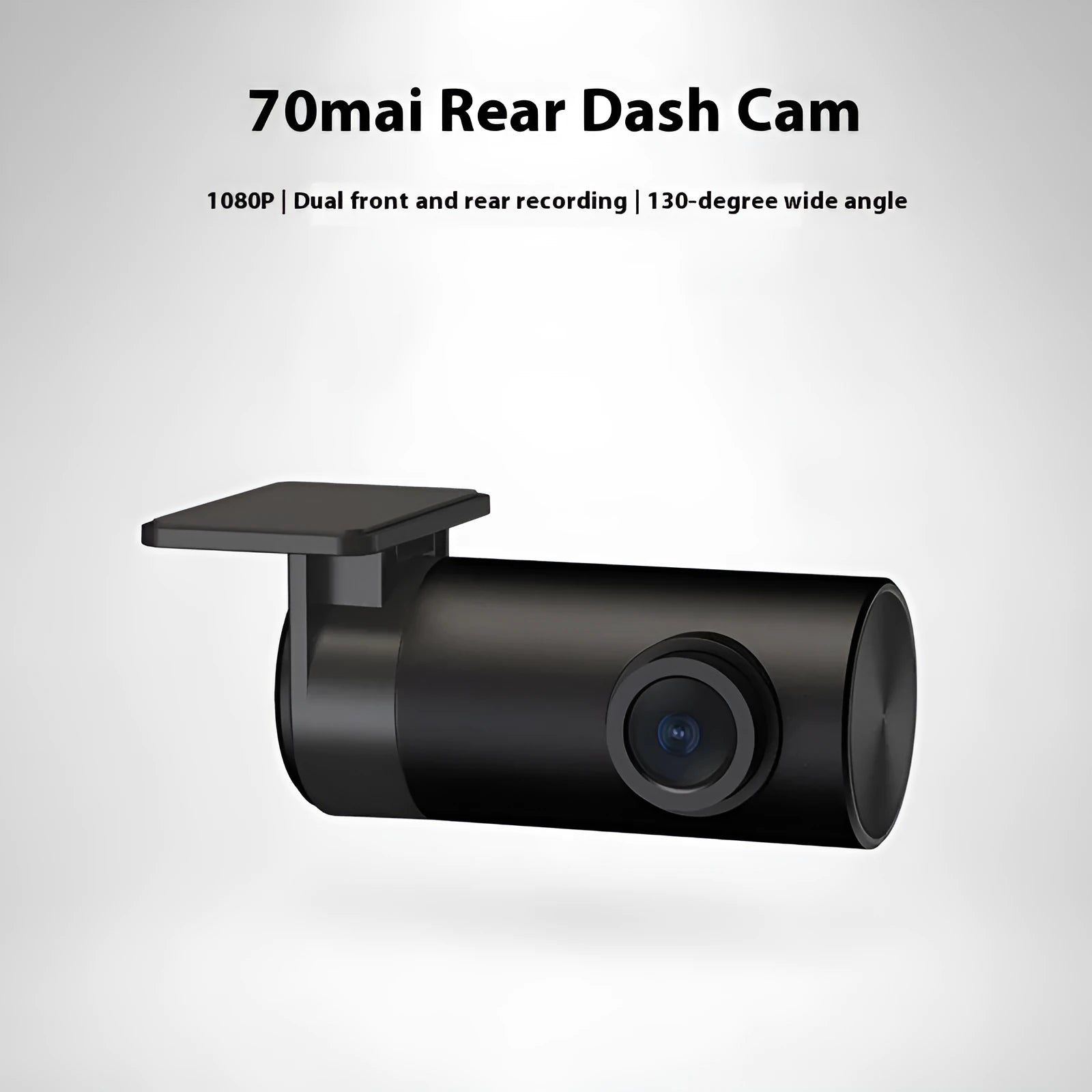 Midrive RC09 compact black rear recording camera for car rear window installation.