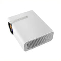 YG530 mini mobile phone projector in black or white with wireless connectivity and LED lens