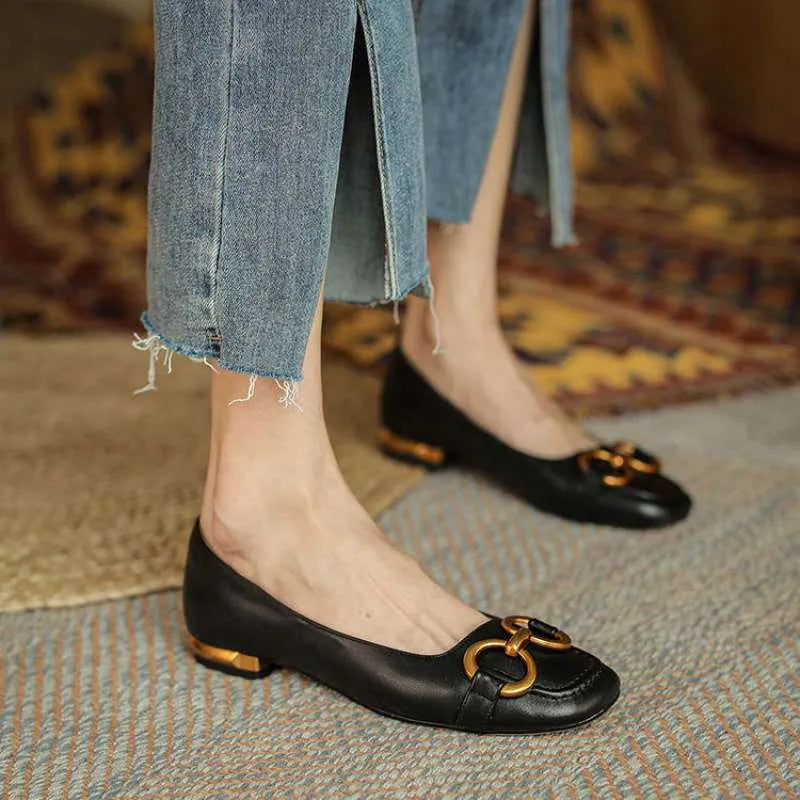 Women's square toe Wanwan Lei style pumps with super high heel in black, beige, or apricot colours