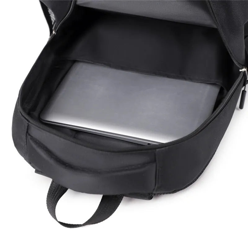 Men's casual Oxford cloth backpack in grey colour with breathable design