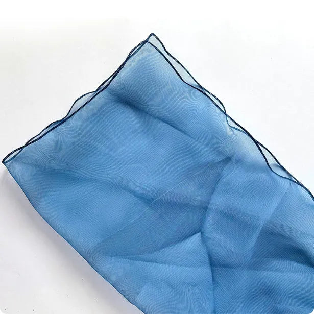 Square silk fabric pieces for wrapping flower bouquets in five colour options measuring 60cm