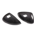 Pair of true carbon fibre rearview mirror covers for Porsche Macan in Blakc colour