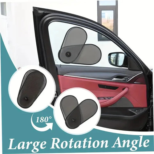 Breathable adjustable car side window shade for baby sun protection with suction cups
