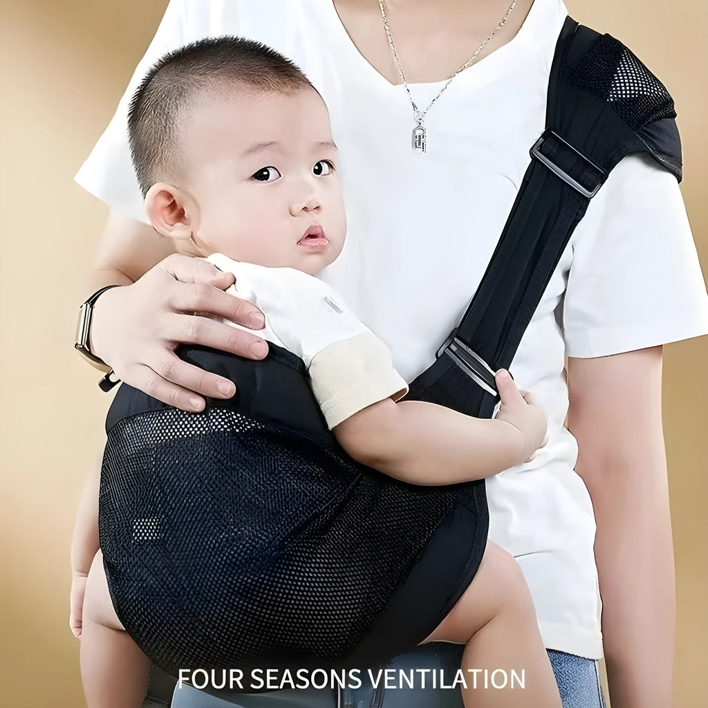 Baby carrier waist stool in cloth material with adjustable design for children 1-48 months
