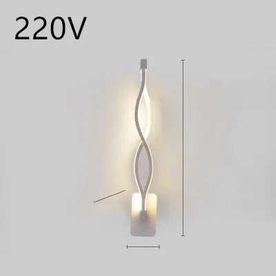 Minimalist Nordic LED wall lamp with silicone shade for bedroom bedside lighting