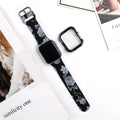 Colourful printed silicone watch strap for Apple Watch showing multiple style options