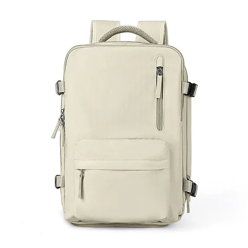Large waterproof nylon mummy backpack shown in one of 32 available colours, suitable for travel and hiking.