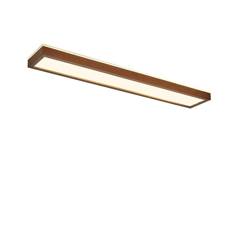 Solid wood long ceiling lamp in new Chinese style with multiple size options