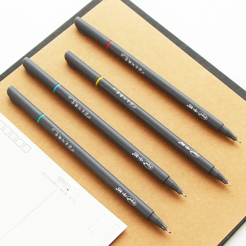 Hook line pen multipack with 0.38mm fine tip for technical drawing and architecture drafting