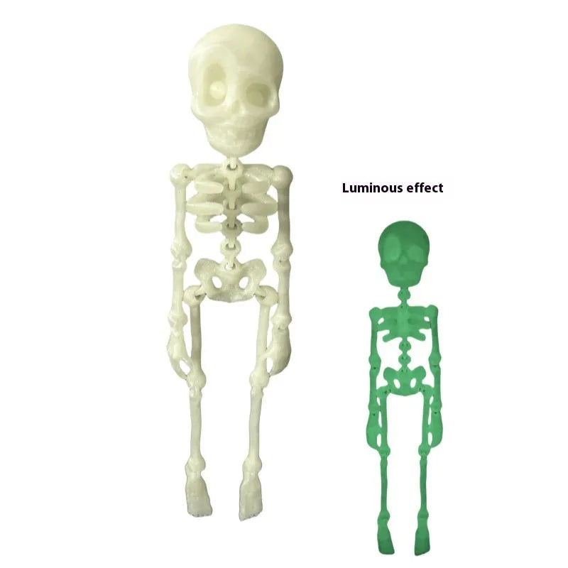 3D printed PLA skull ornament refrigerator magnet in assorted colours, 18cm high.