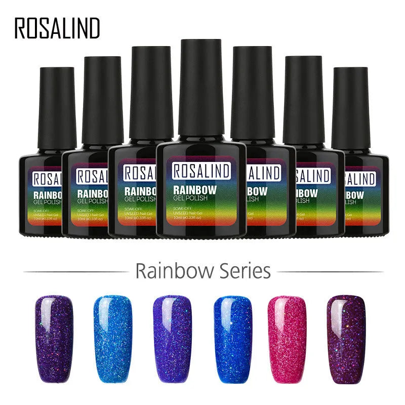 ROSALIND phototherapy gel nail polish bottle in shade RBR, 8ml, UV LED cure gel with high gloss finish