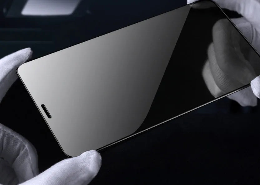 Samsung Galaxy tempered glass screen protector with full coverage and anti-seeking technology