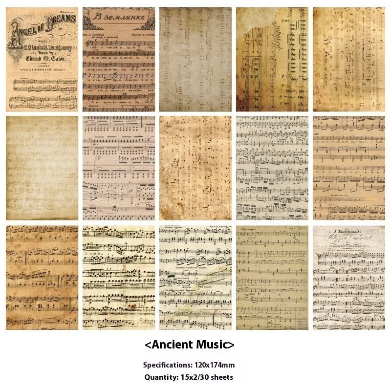 Retro literary notebook with classical letters design showing six colour variations