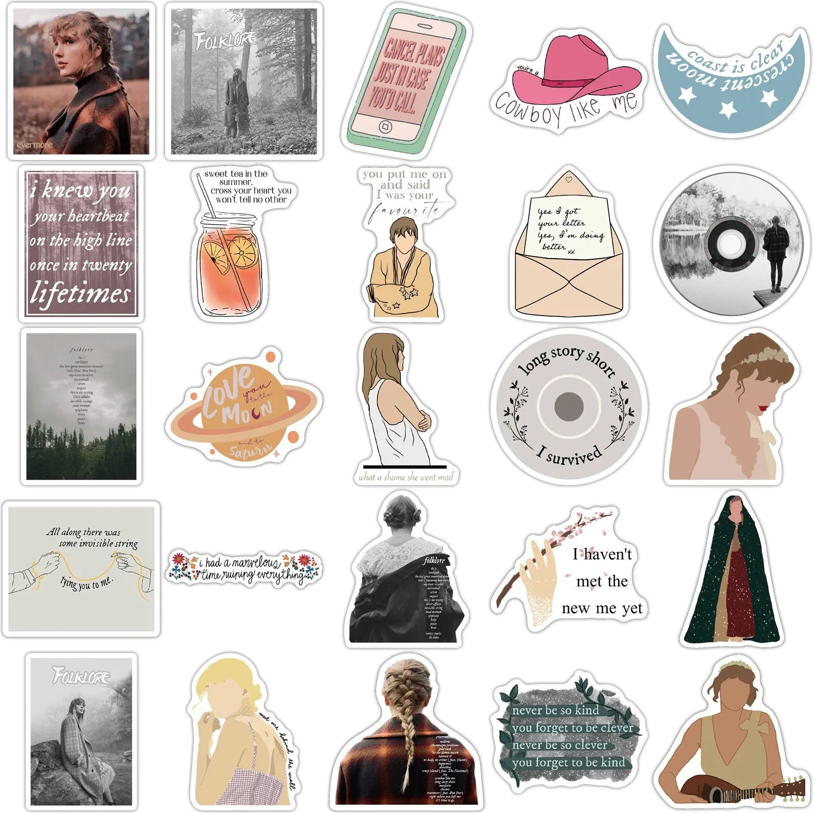 50 waterproof adhesive stickers with graffiti cartoon designs for luggage and travel accessories