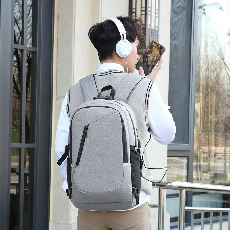 Oxford cloth computer backpack in street trend style with 20-35L capacity for laptop protection