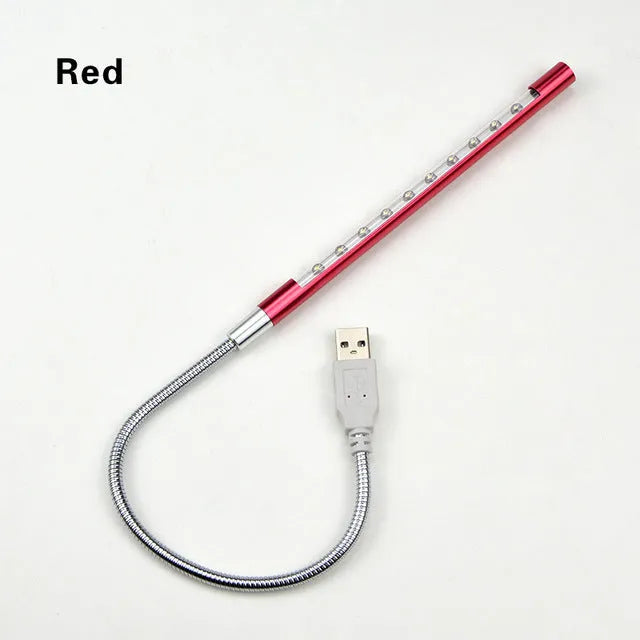 Spiral USB LED night light with aluminium alloy shade in multiple colour options