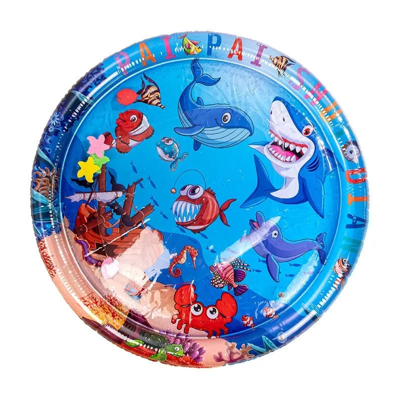 PVC inflatable pet water cooling mattress with dolphin design