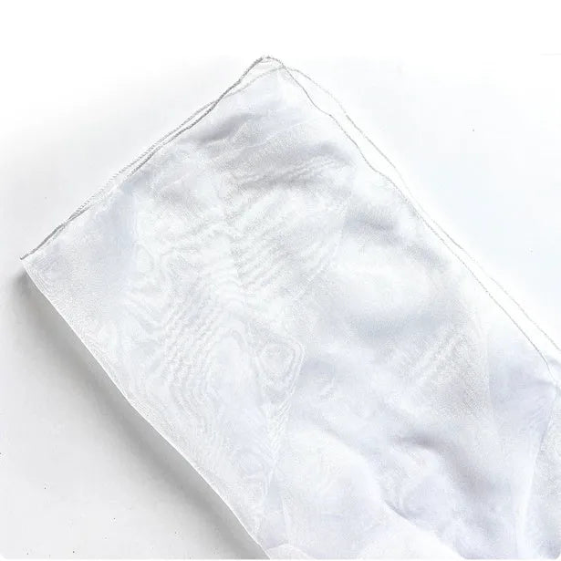 Square silk fabric pieces for wrapping flower bouquets in five colour options measuring 60cm